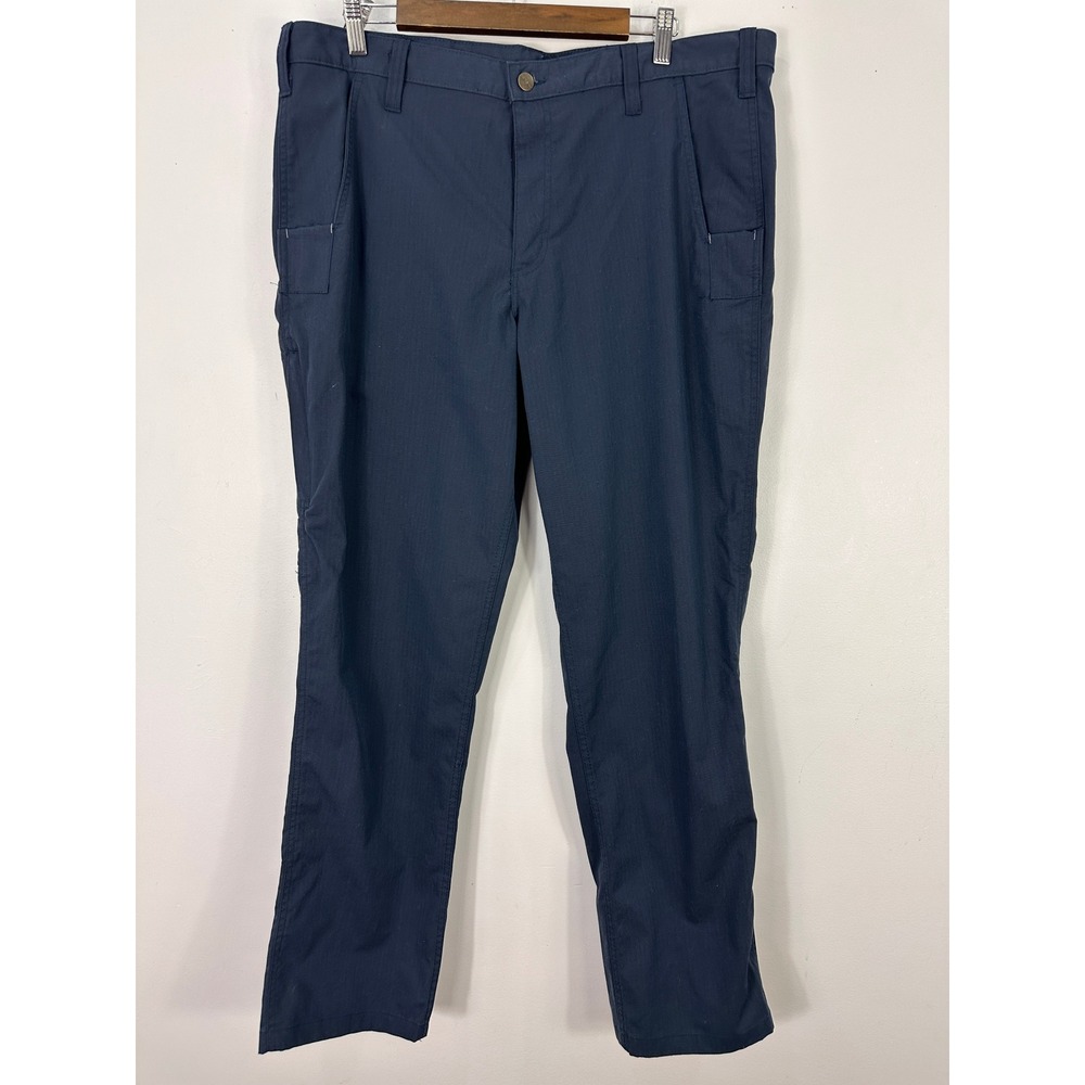 Carhartt Work Pants Mens 36x32 Navy Blue Relaxed Fit Utility Rugged Workwear